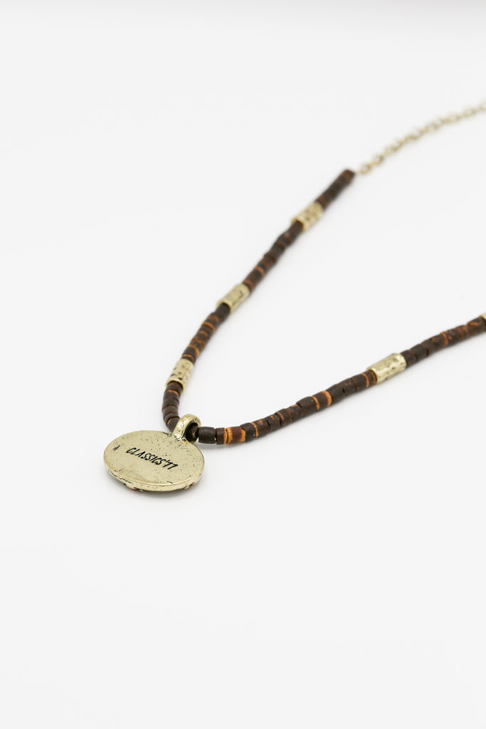 Island Life Composite Beaded Necklace With Coin Detail