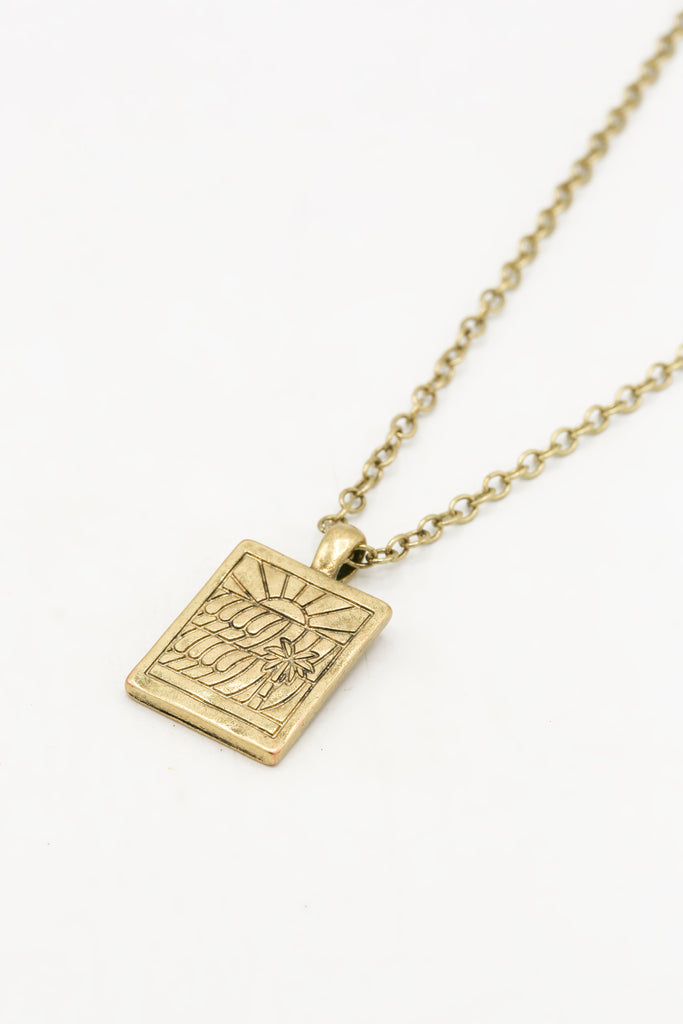 Sands Of Time Rectangle Necklace