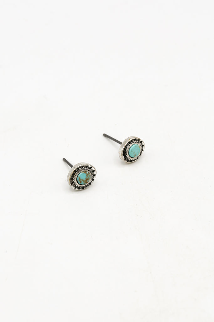 Off Road Traveller Engraved Composite Stud Earrings