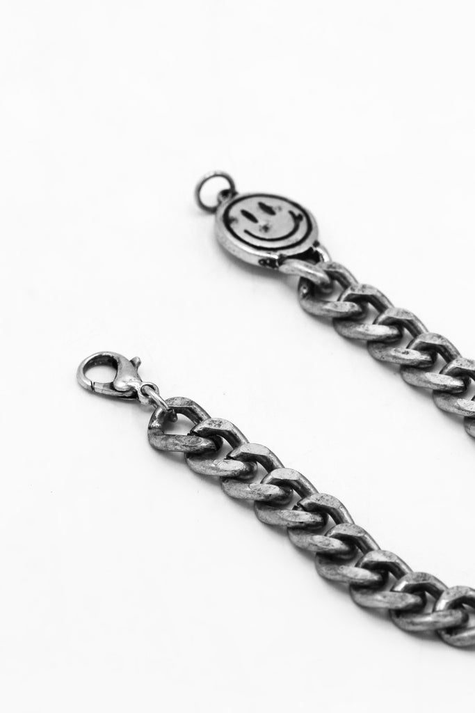 Beach Junkie Smiley Chain Bracelet