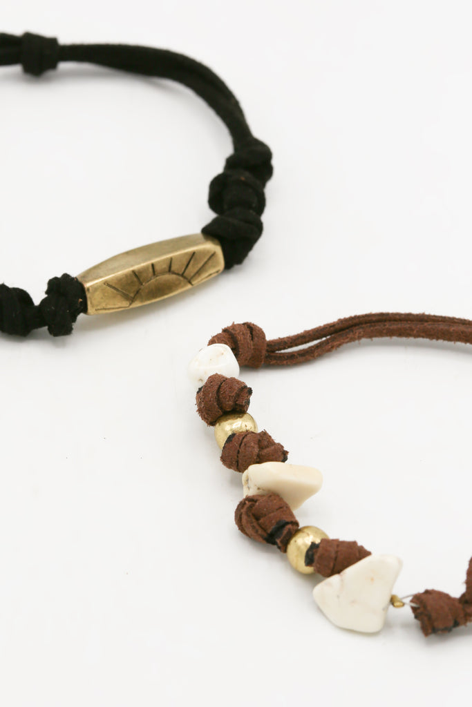 Sands Of Time Mixed Media Bracelets
