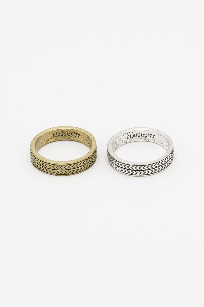 Island Band Ring Set