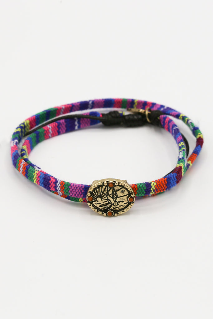 Island Life Bird Fabric Bracelet